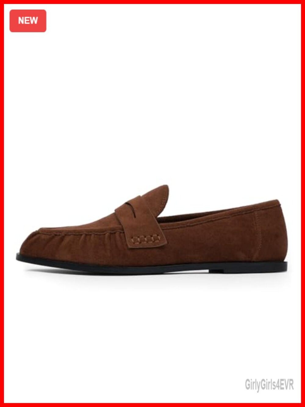 Penny Loafers for Women Comfortable Flats Slip-On Shoes Faux Suede